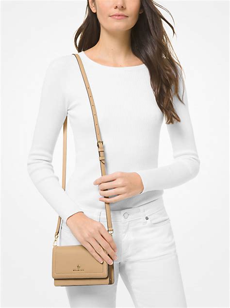 michael kors phone crossbody 0192317322347|Small Pebbled Leather Smartphone Crossbody Bag .